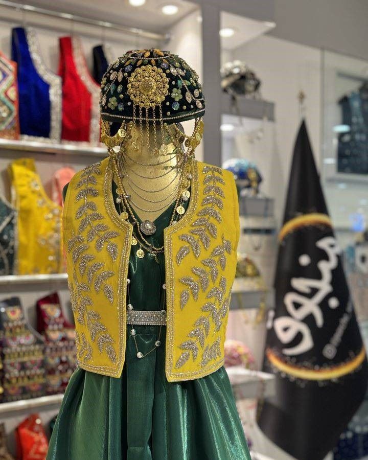 کراس و سخمه ملیله دوزی منجوق 