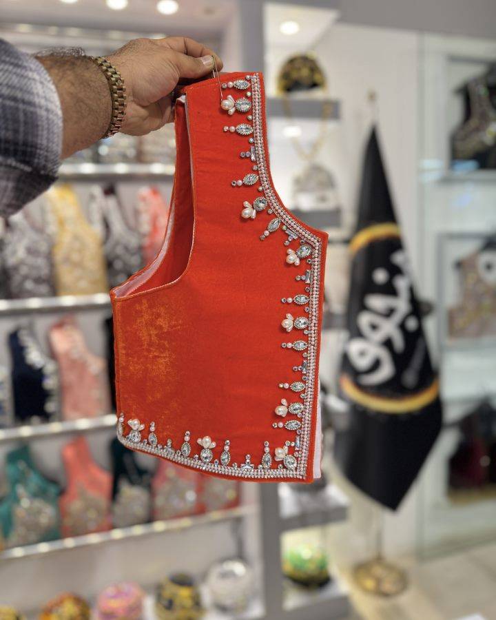 جلیقه جواهر دوزی منجوق مدل صدف