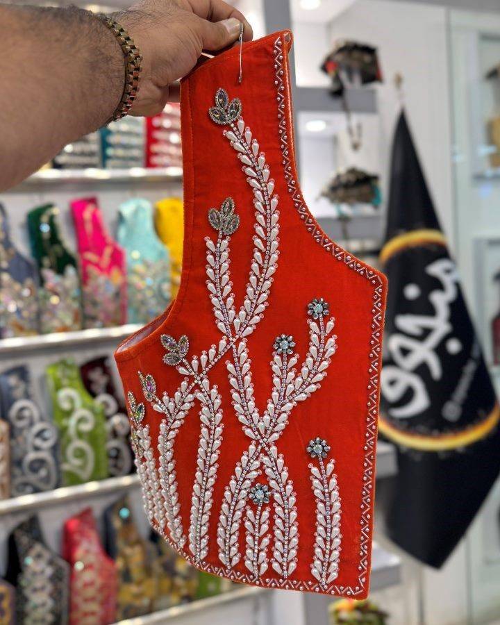 سخمه مروارید دوزی مدل آنیا برند منجوق
