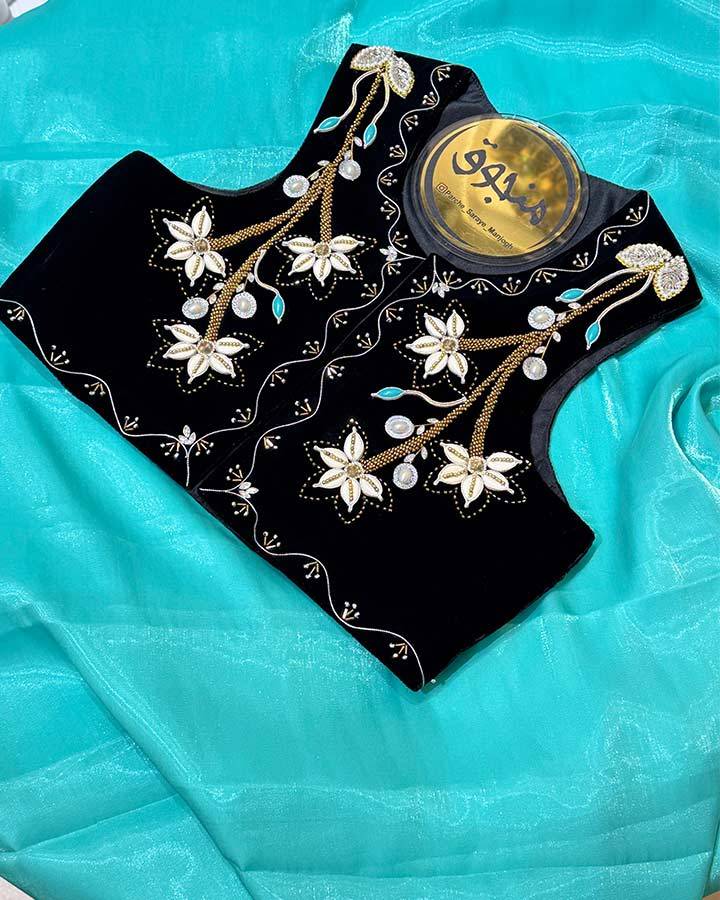 سخمه کوردی منجوق مدل گل صدف