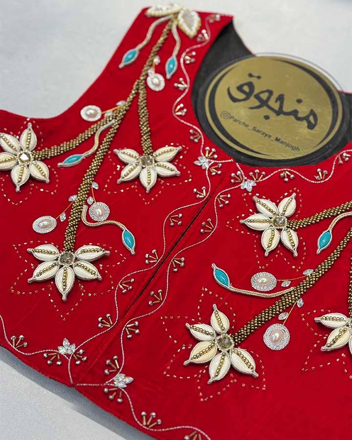 سخمه کوردی منجوق مدل گل صدف