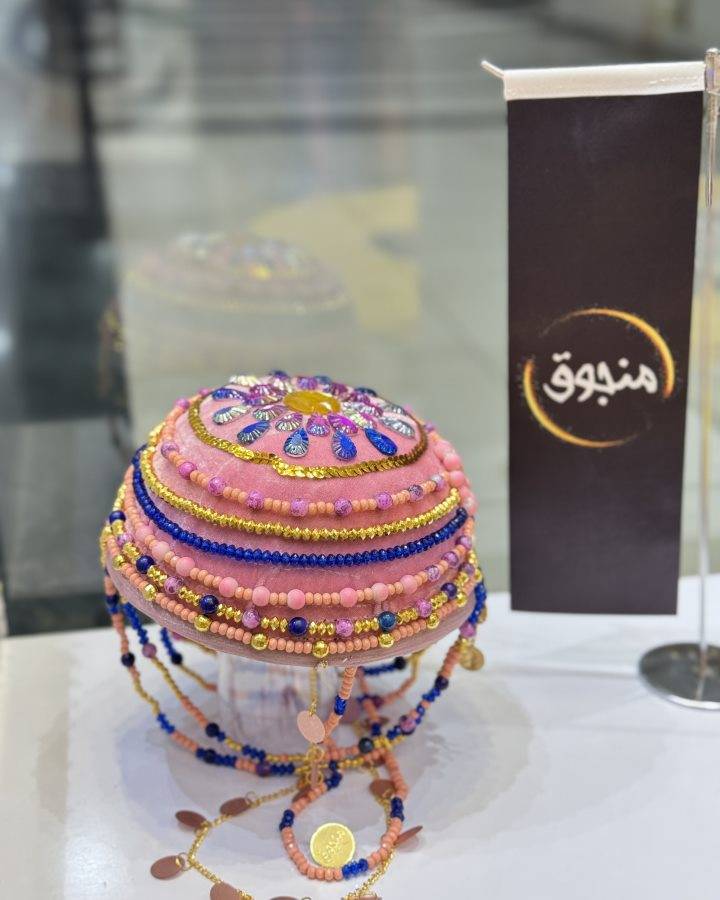 کلاه دخترانه کردی منجوق مدل کمند