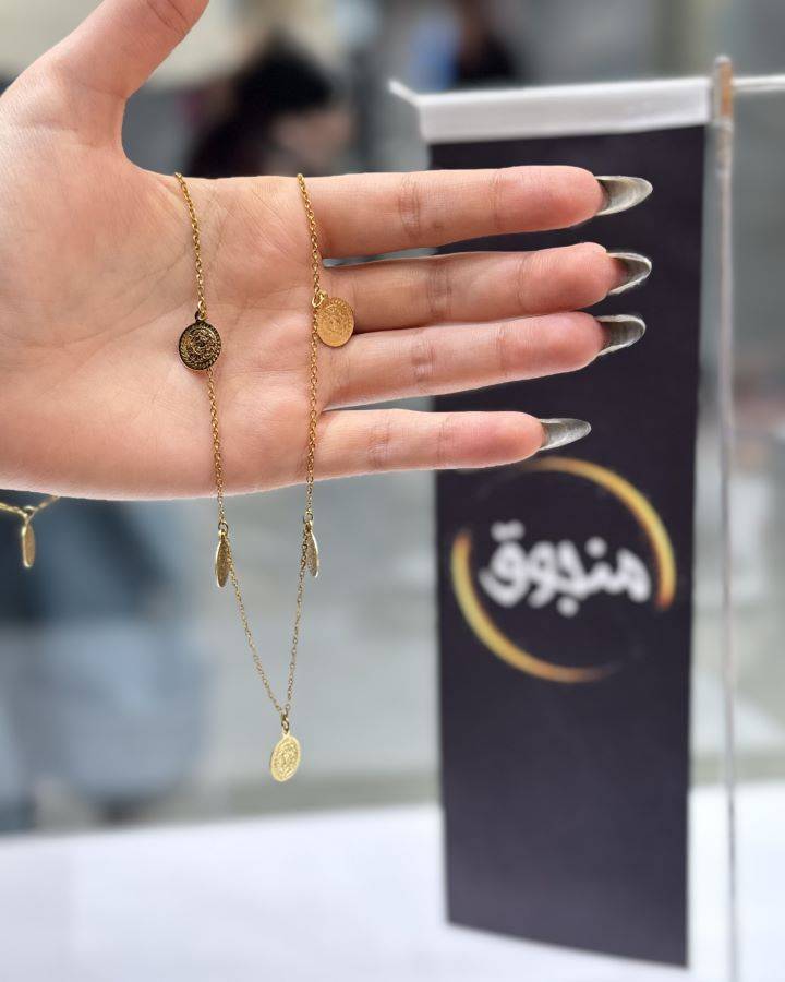 گردنبند سکه ای جدید منجوق مدل سکه ریز